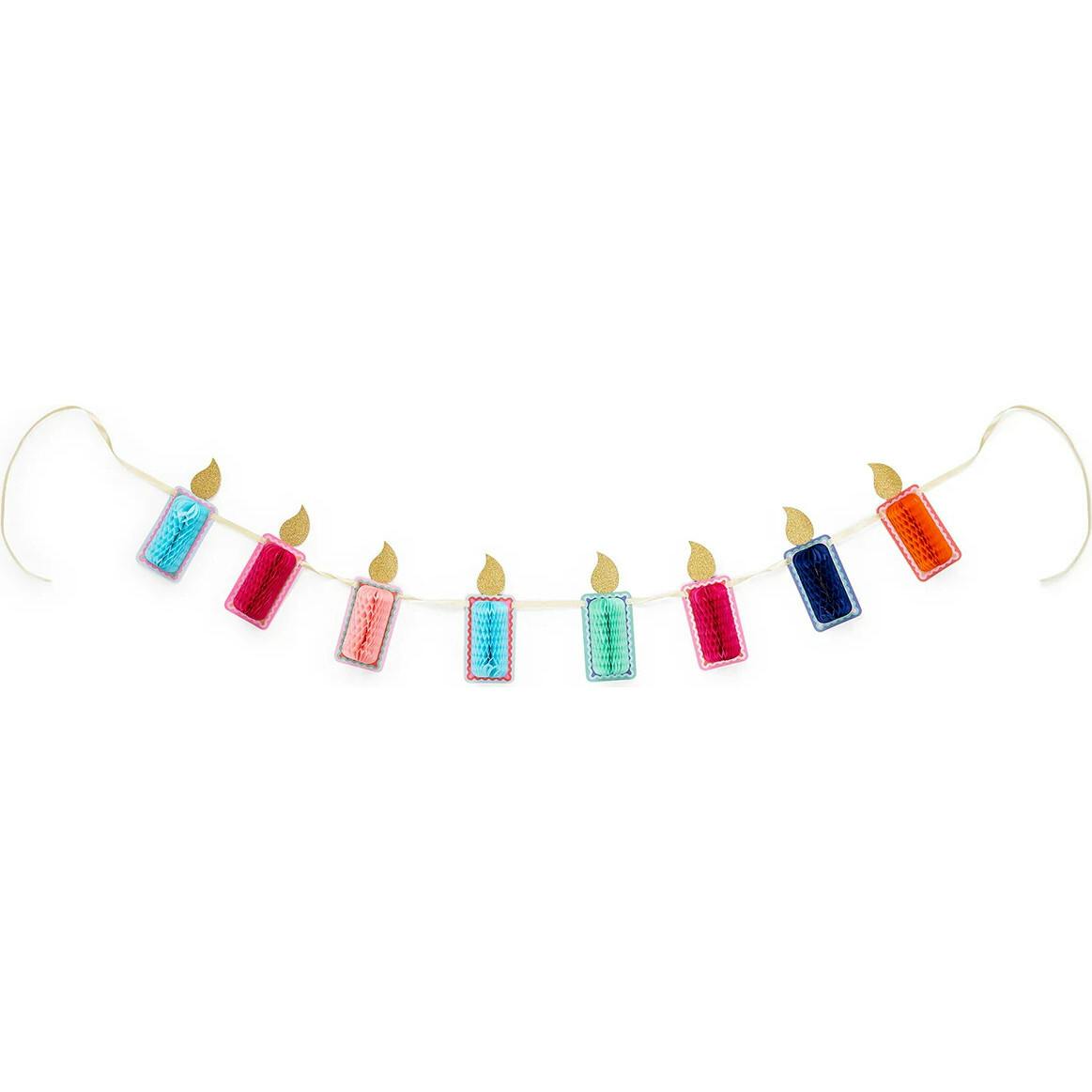Make A Wish Honeycomb Candle Banner