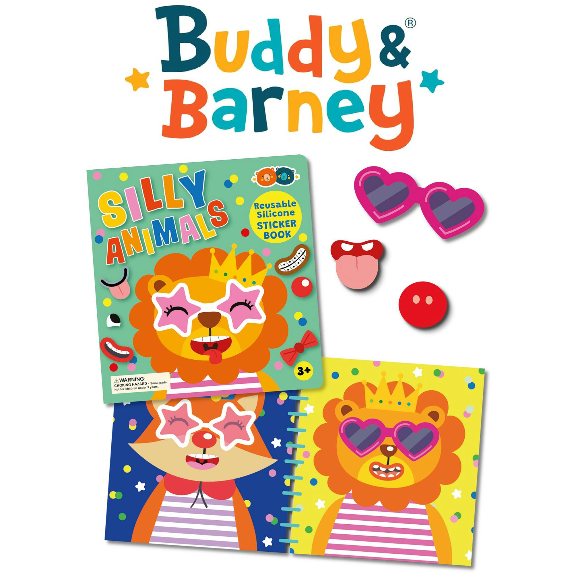 Silicone Sticker Book: Silly Animals