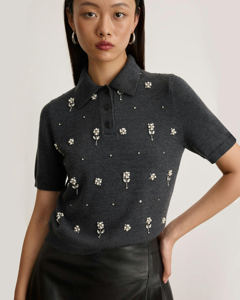 Camilla Embellished Knit Top