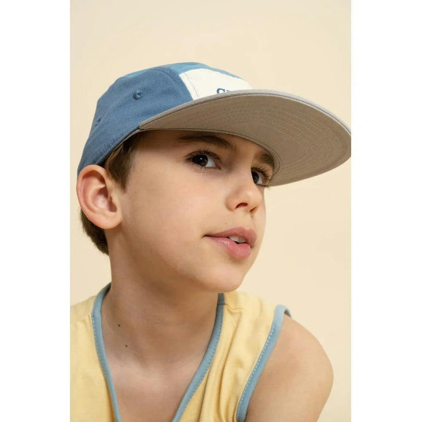 5 Panel Hat | Anti UV Sky Blue + Desert Teal