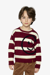 Knit Sweater Red And White Stripes