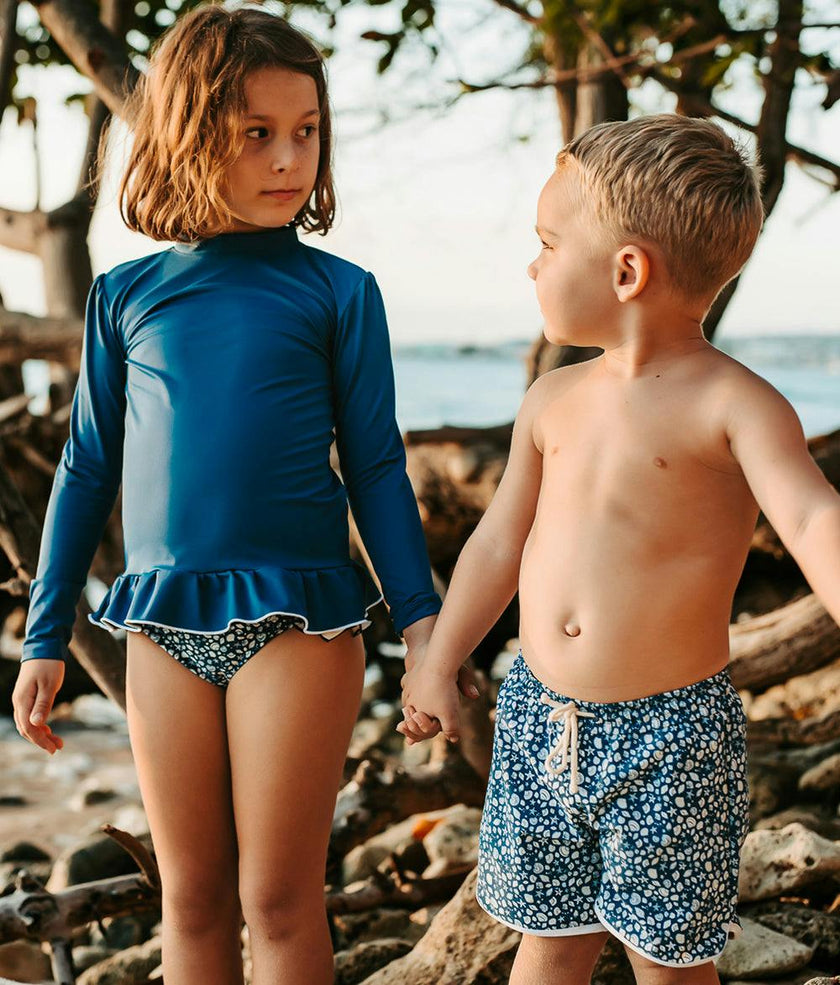Lucinda Rashguard Night Blue And Ivory