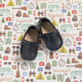 Moccasin Baby | Navy Blue Leather