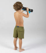 boys solid swim shorts olive green