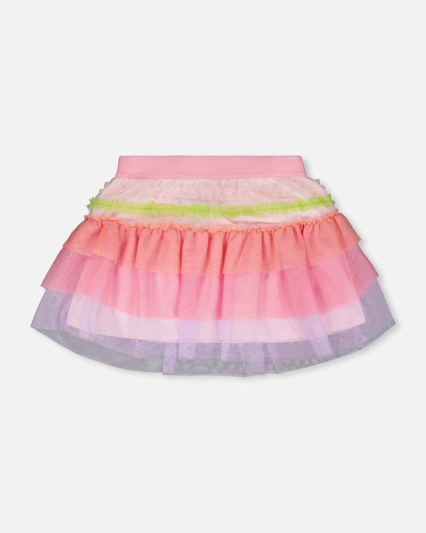 Mesh Skirt With Frills
