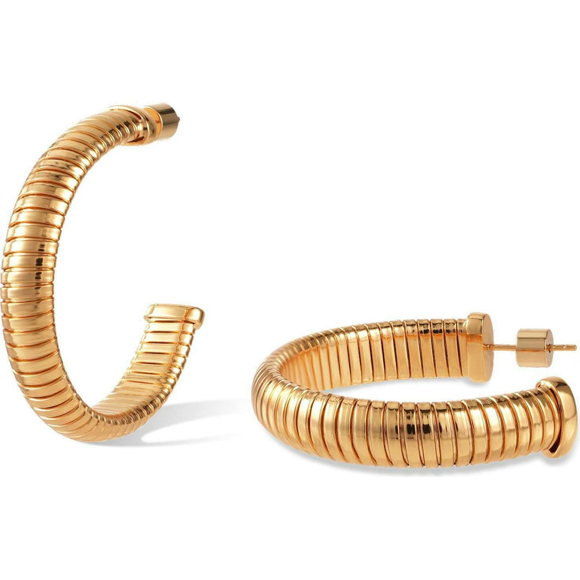 Large Minimalist Hoop Earrings
