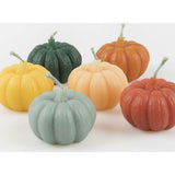 Mini Rainbow Pumpkin Candles