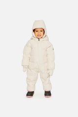 Baby Cloud One Piece Snowsuit Adapted For Car Seats Off White