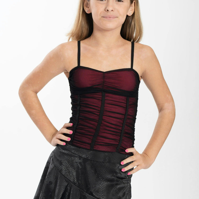 Kids Amy Snake Zipper Ruffle Skort