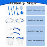 EPH: 2-In-1 Pool Basketball Hoop - Blue