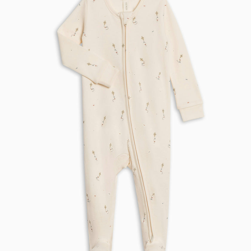 Peyton Zipper Sleeper - Kite / Dune + Barn