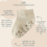 ZURI 5-Pack Baby & Toddler Socks