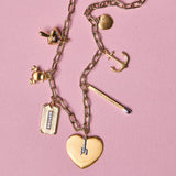 Arrow Heart Charm