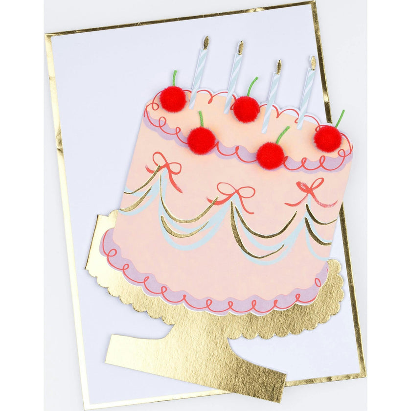 Cherry Cake Birthday Card