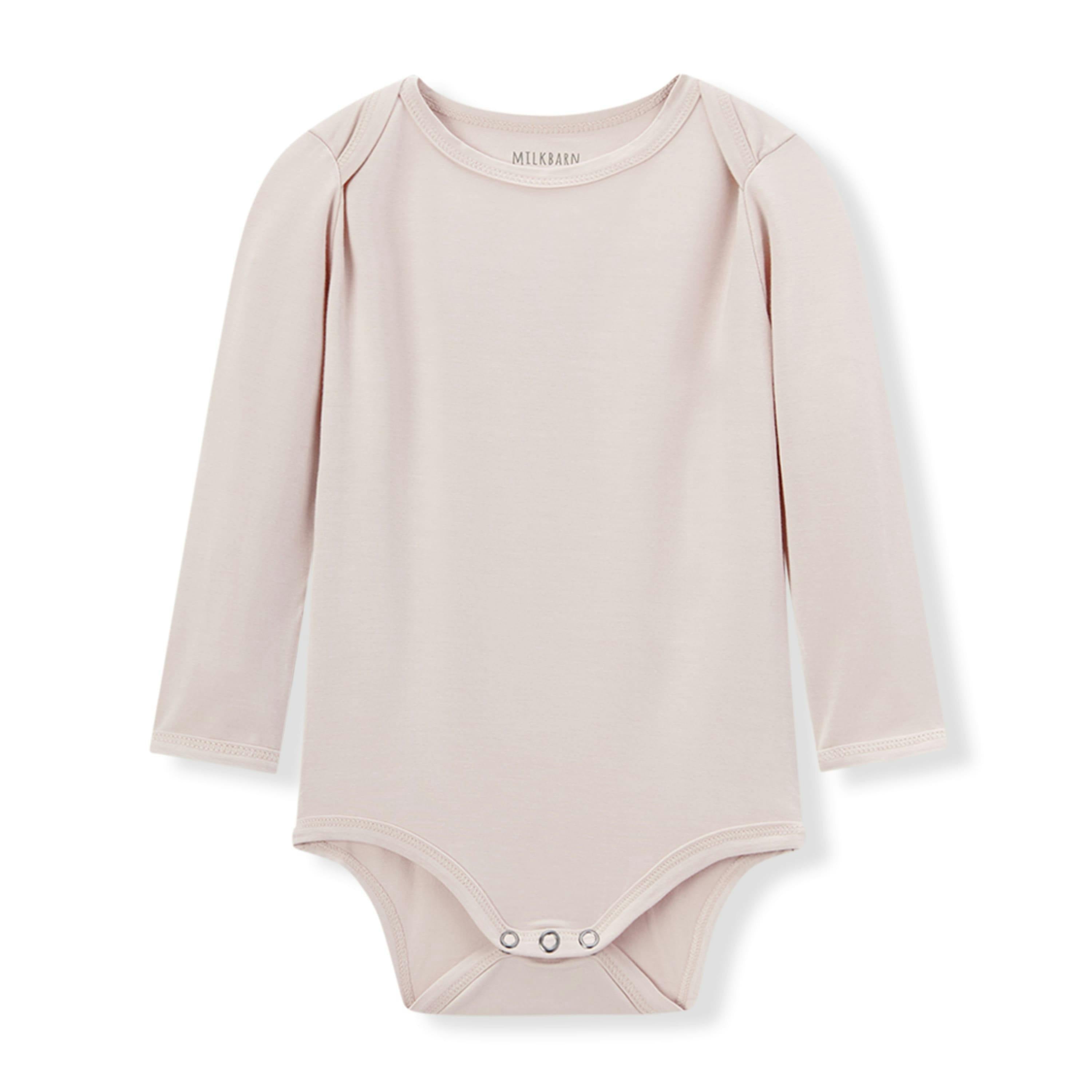 Sepia Rose Luxe Solid Long Sleeve One Piece