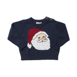 Baby Boys Oliver Sweater - Navy Santa