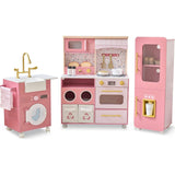 Teamson Kids Little Chef Savannah Wooden Play Kitchen With 21 Accessories