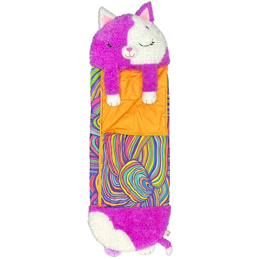 Happy Nappers: S4 Lg - Purple & White Cat
