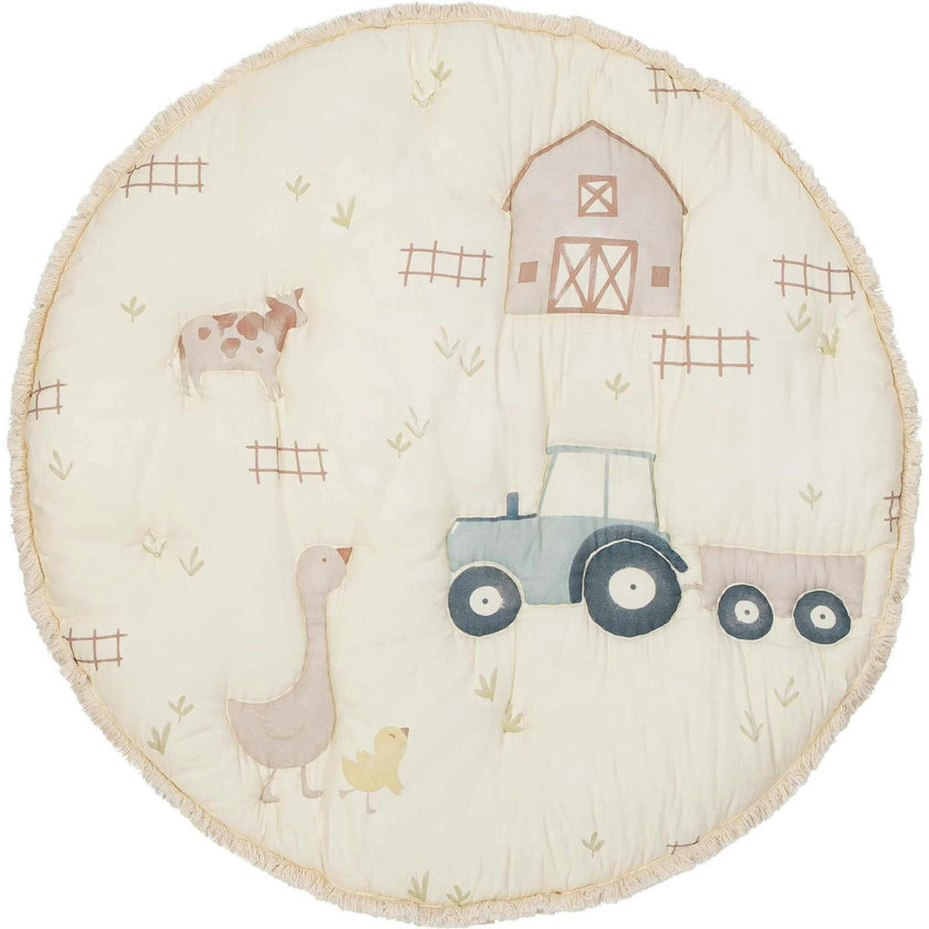 Charlie Farmhouse Quilted Baby Play Mat