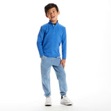 Kids Quarter Zip Stripe Pullover