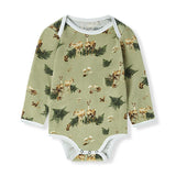 Forest Party Organic Cotton Long Sleeve One Piece