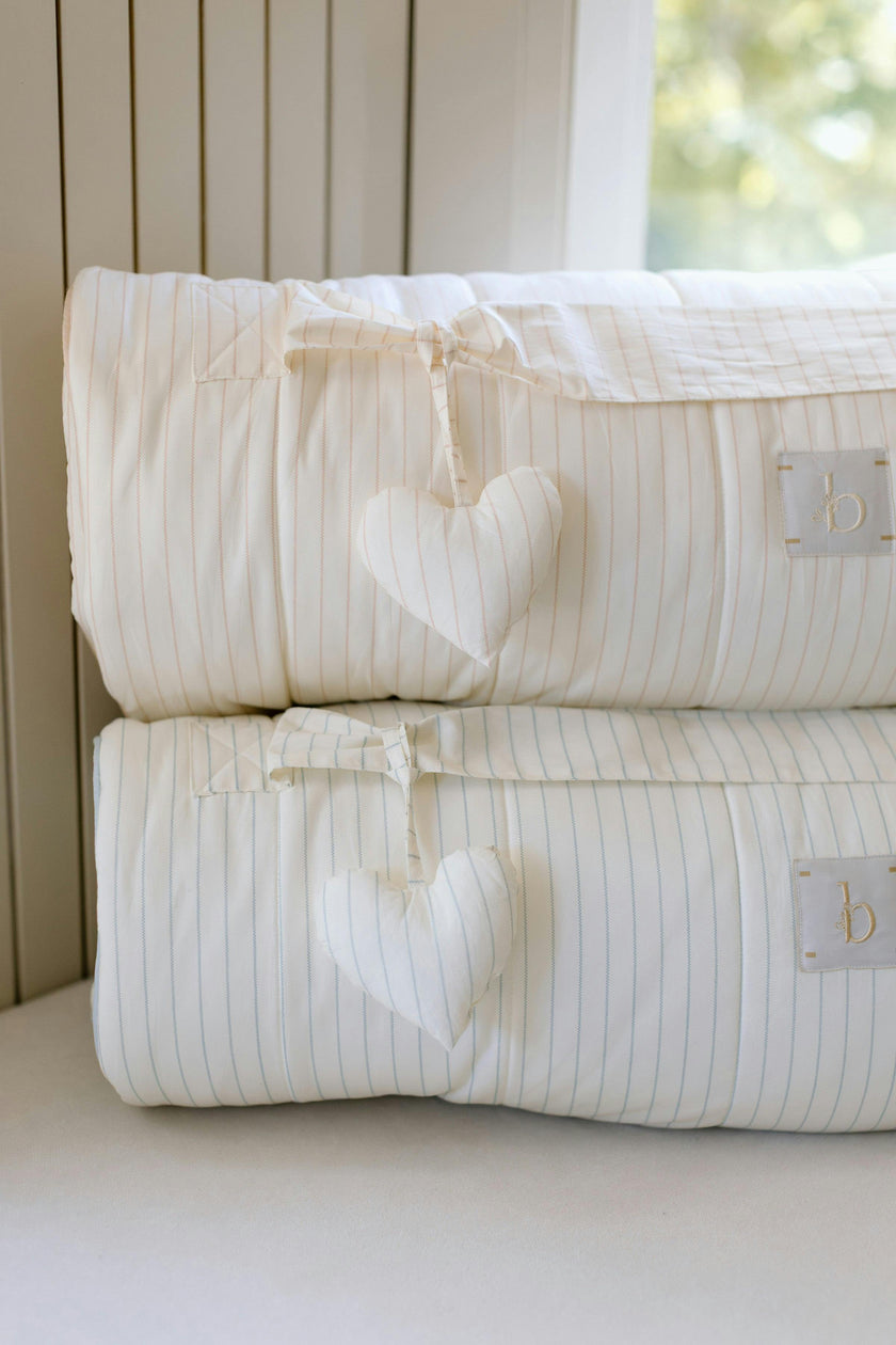 [NEW] XL Organic Nap Mat- Pink Stripe