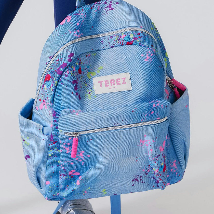 Girls Adjustable Shoulder Strap Zipper Backpack