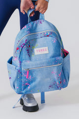 Girls Adjustable Shoulder Strap Zipper Backpack