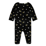 Velour Teddy Printed Footie