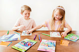 Foil-tastic Foil Art & Coloring Set - Awesome Animals - 12 Pages 24 Foil Sheets