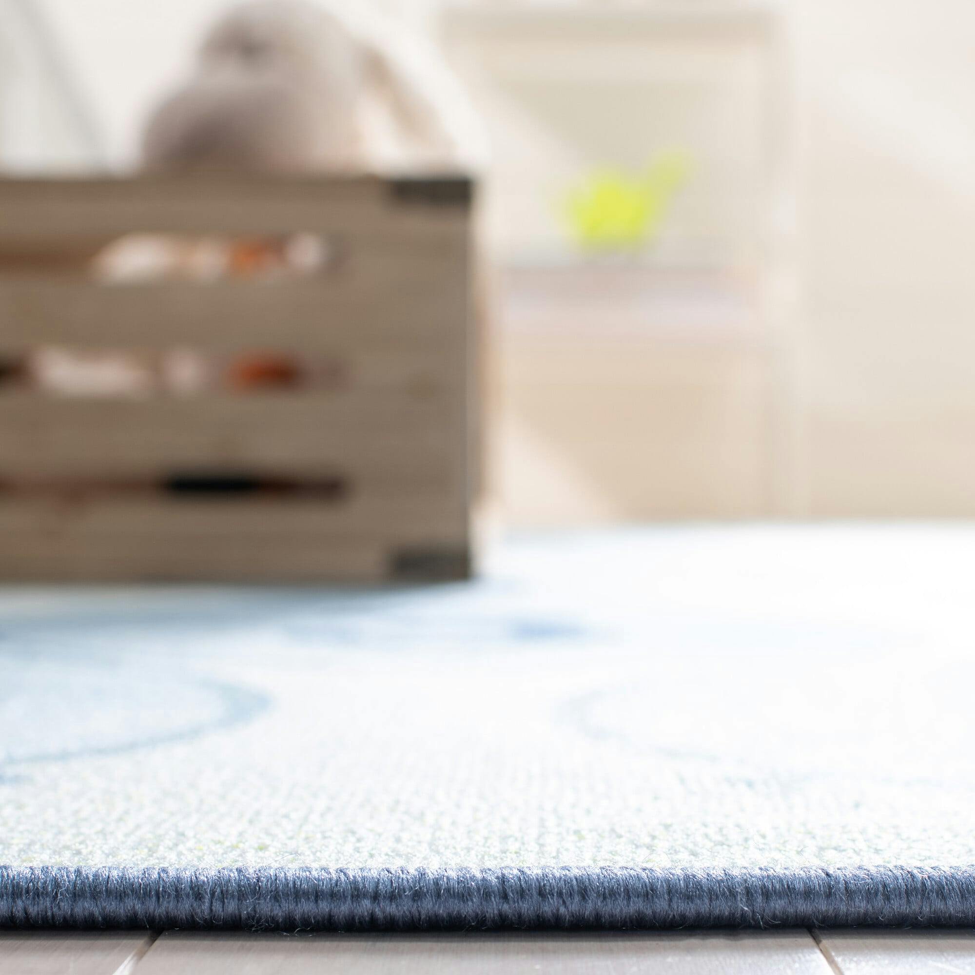 Kids Playhouse Ariel Rug, Blue