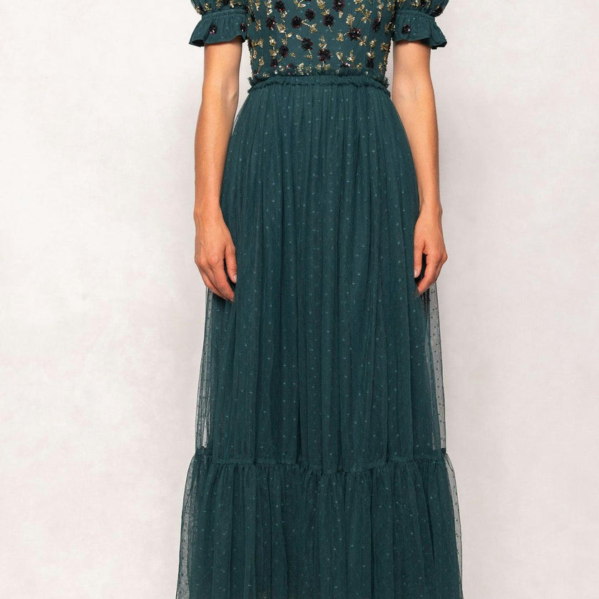 Adara Dress in Green