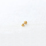 Heart Titanium Flat Back Stud Earring
