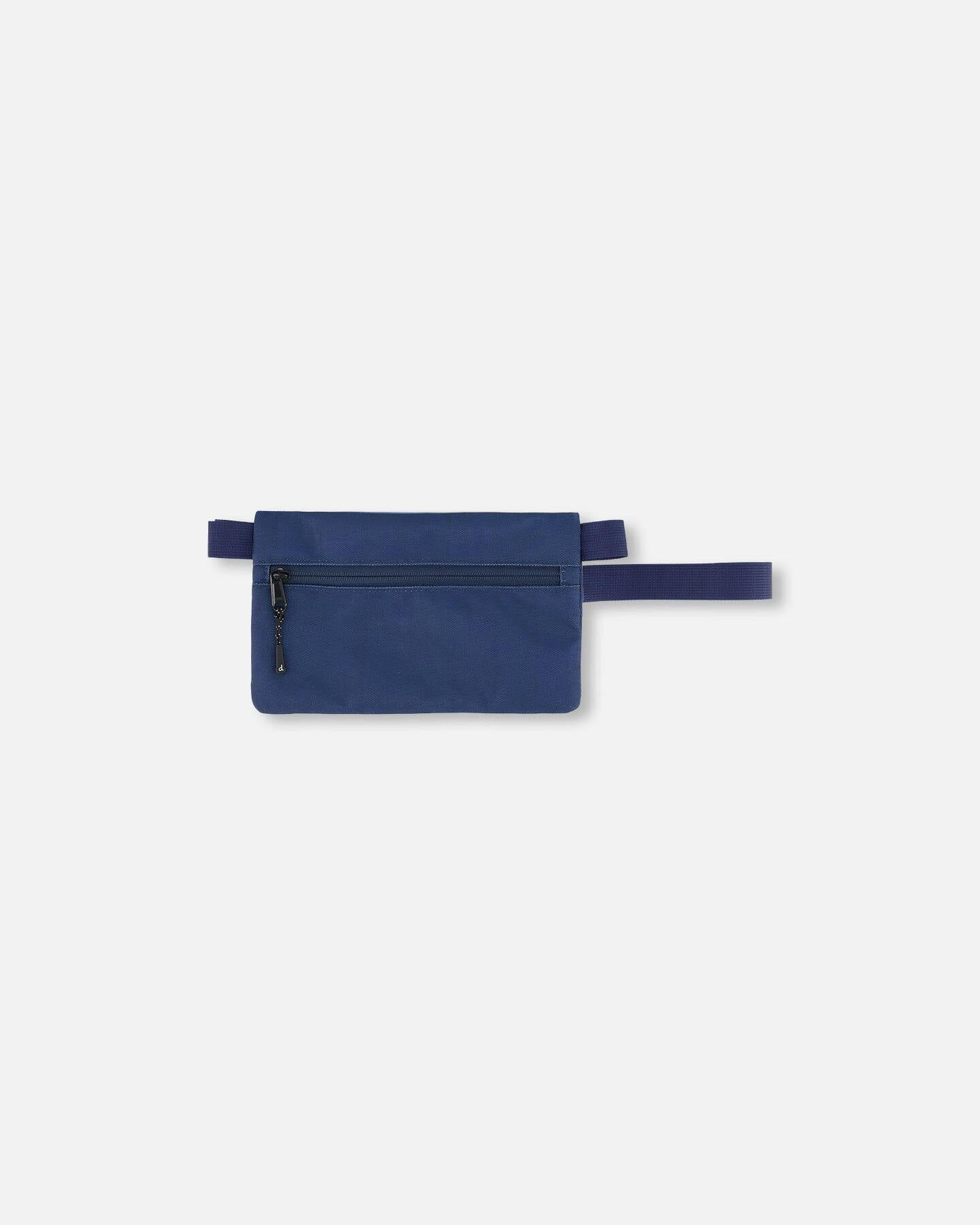 Double Pencil Case Blue and Beige Gradient
