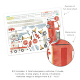 Emergency Kit • Medium • Peel-and-Stick Wall Decals