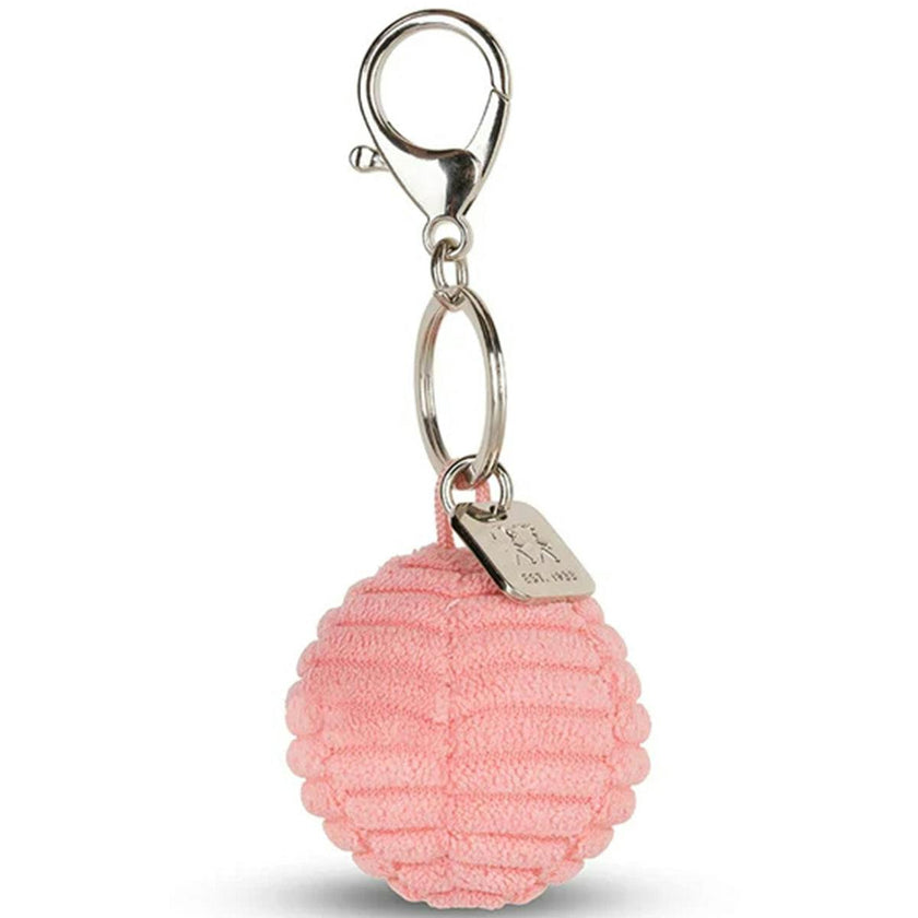 Keychain Smiley ECO Corduroy Bubblegum Pink  2"
