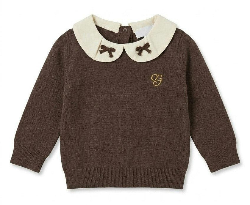 Peter Pan Collar Knit Sweater