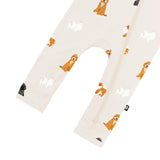 Zippered Romper in Fluffy Dog