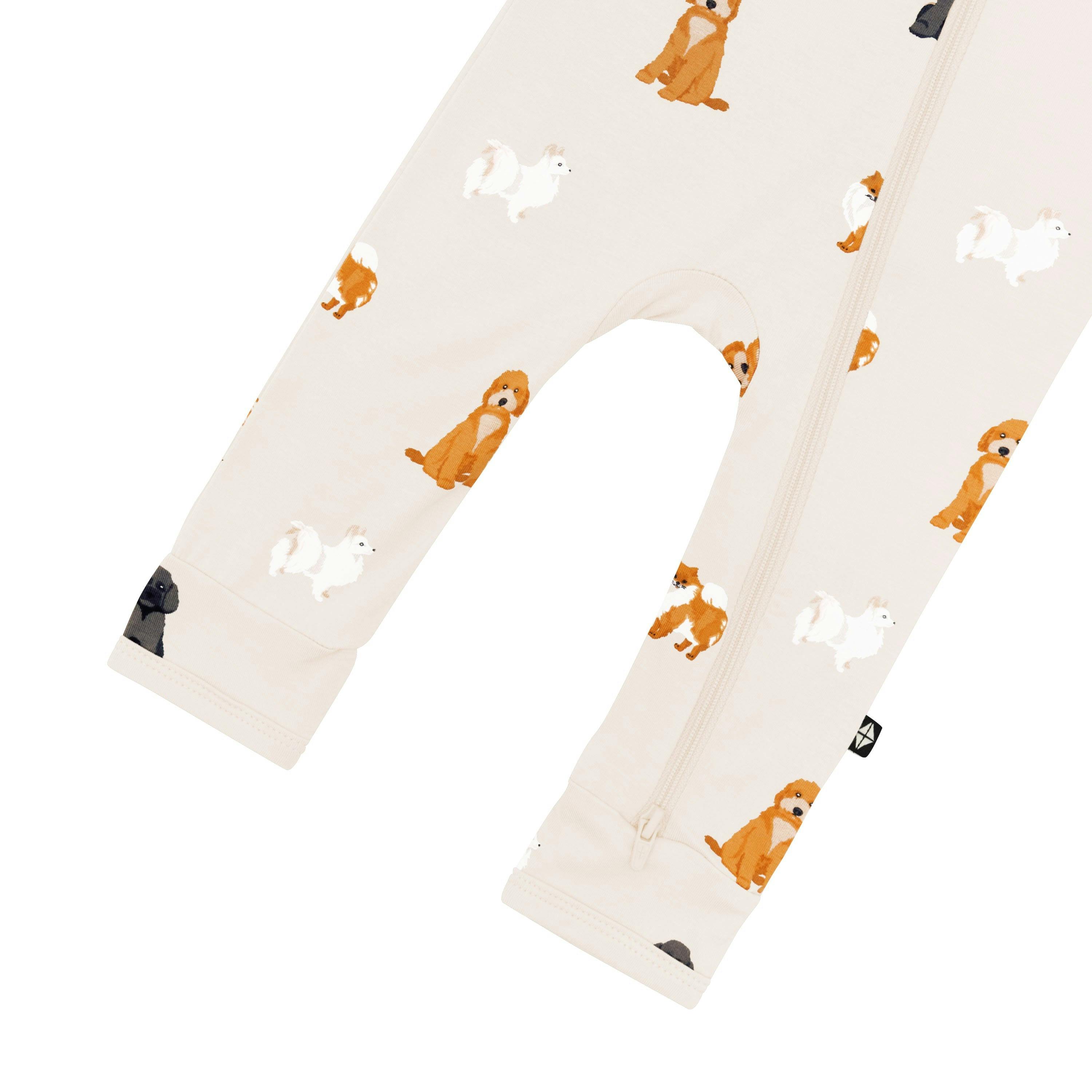 Zippered Romper in Fluffy Dog