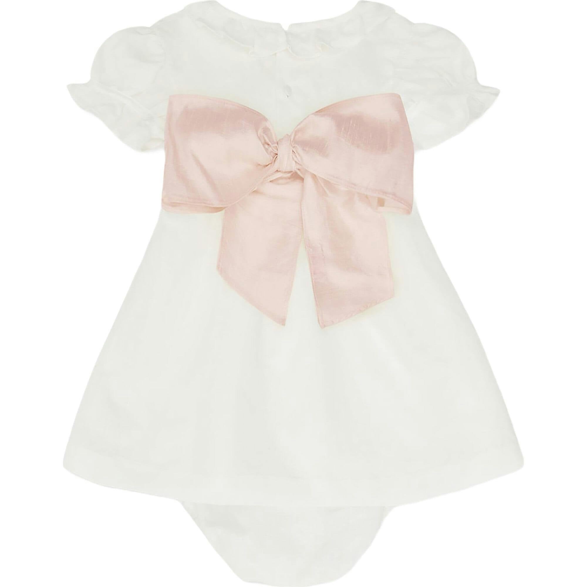 Vega Ceremony Baby Girl Set with Silk Sash
