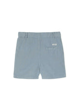 Blue Grey Linen Cotton Shorts