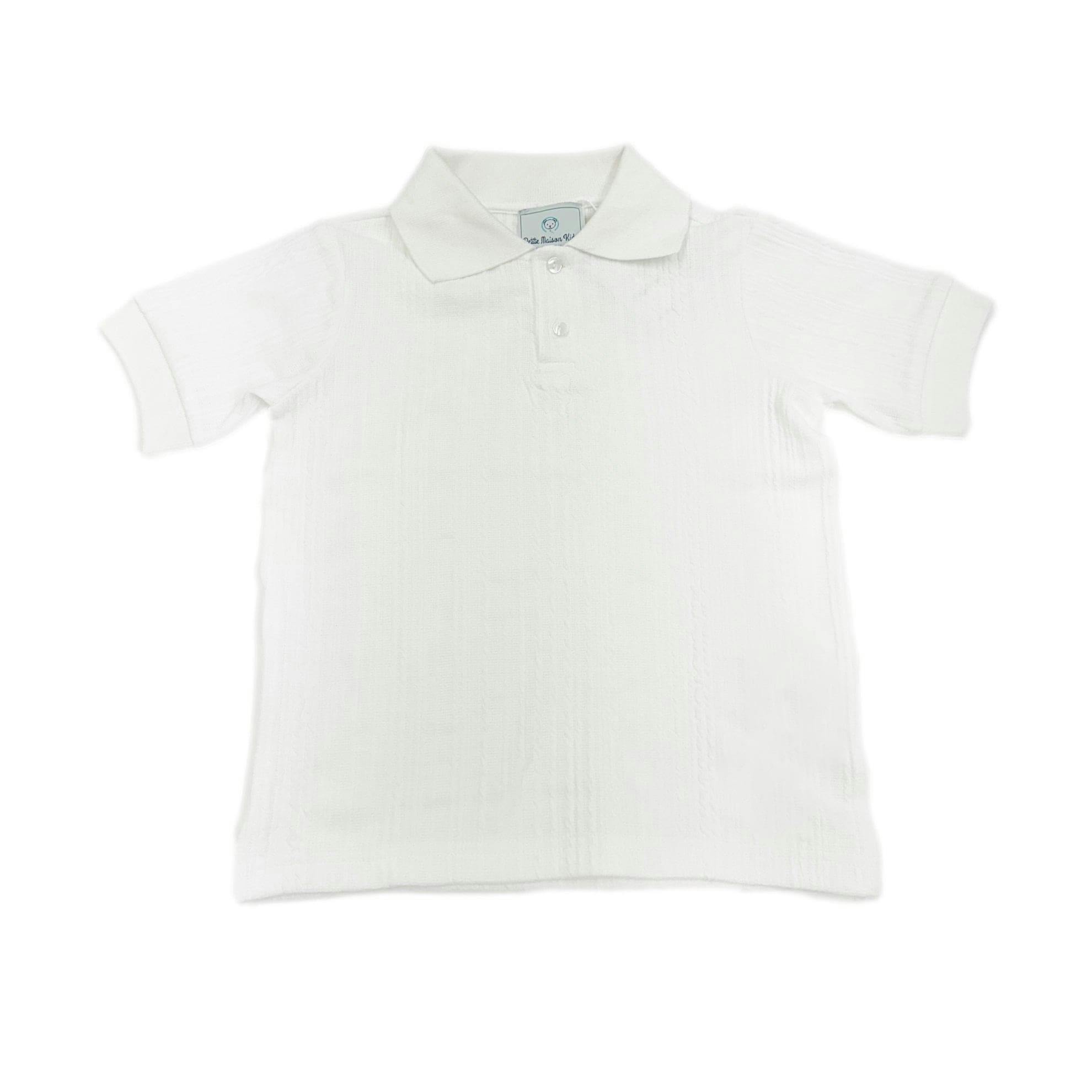 Alex White Short Sleeve Polo Shirt