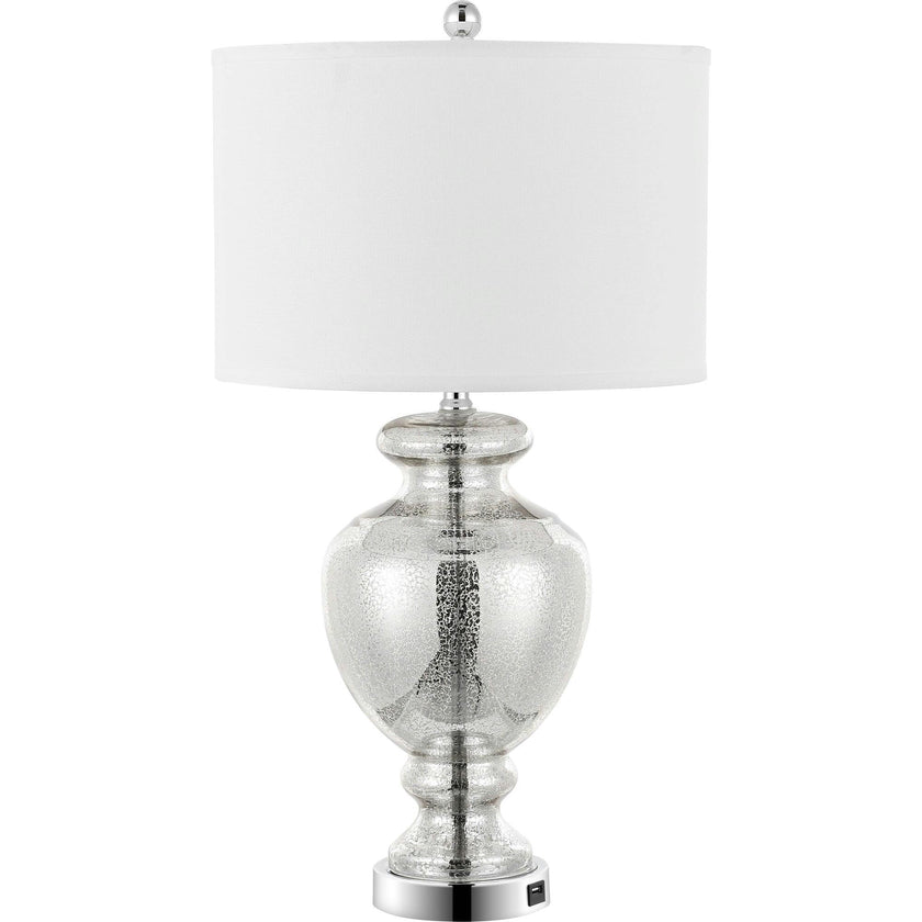 Morocco Mercury Glass Table Lamps With USB Port