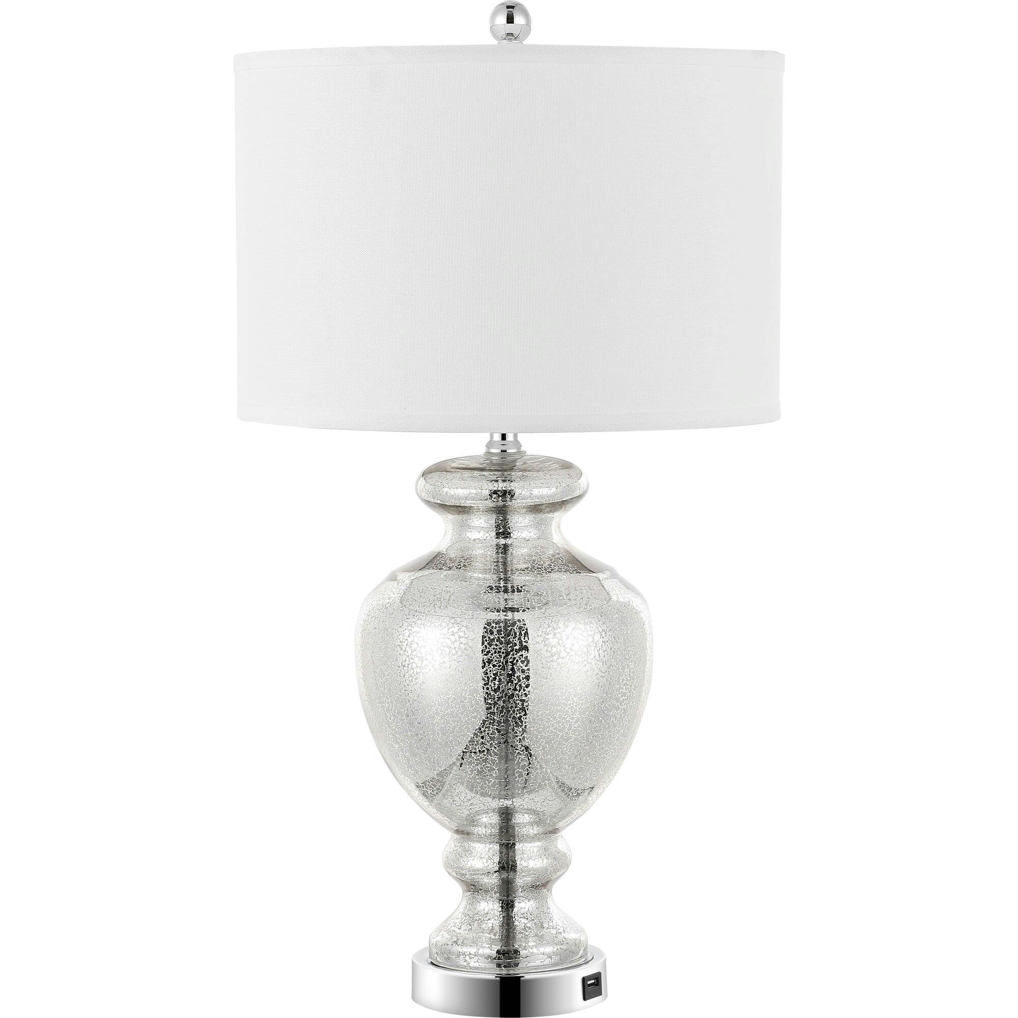 Morocco Mercury Glass Table Lamps With USB Port