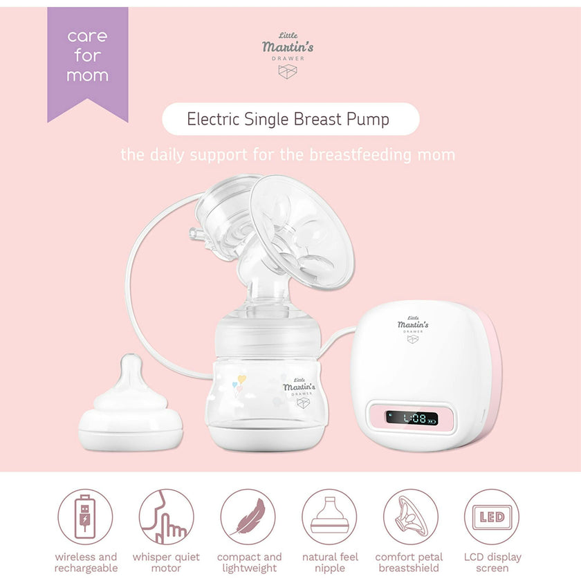 Electric Single Breast Pump: Pink