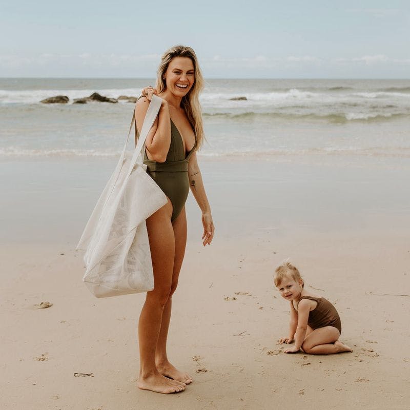 Beach Hauler™ Mesh Beach Bag - Sand