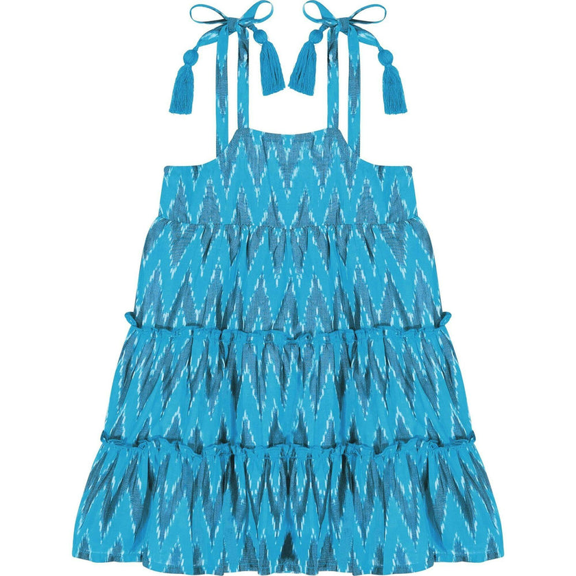 Bella Ikat Shoulder Tie Sundress
