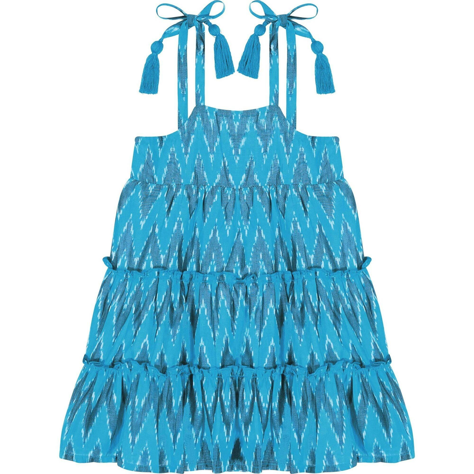 Bella Ikat Shoulder Tie Sundress