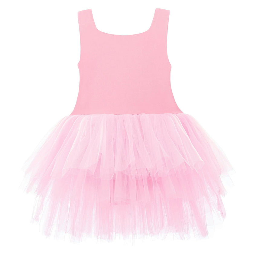 Pink Flamingo Solid Tutu Dress