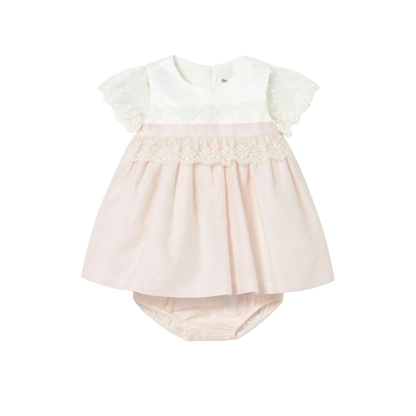 Pink Baby Dress With Bloomers